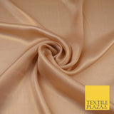 36 COLOURS - Fine Silky Metallic Foil Shimmer Satin Georgette Dress Fabric Drape
