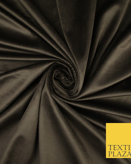 17 COLOURS - LUXURY Plush Plain Stretch Velvet Velour Fabric Material Craft 59"