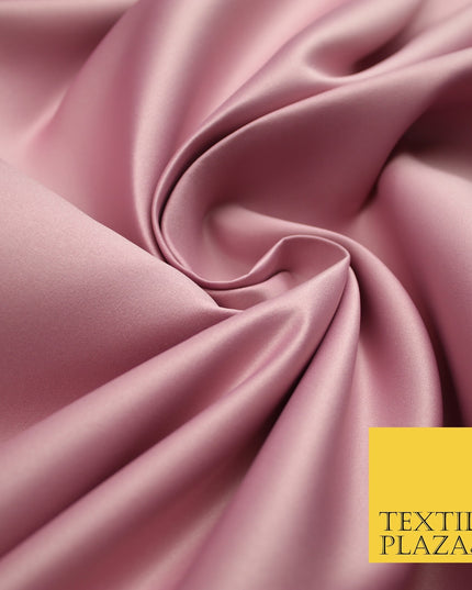 46 COLOURS Premium Plain Smooth Heavy Matt Duchess Bridal Satin Fabric Dress 60"
