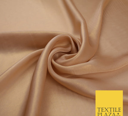 36 COLOURS - Fine Silky Metallic Foil Shimmer Satin Georgette Dress Fabric Drape