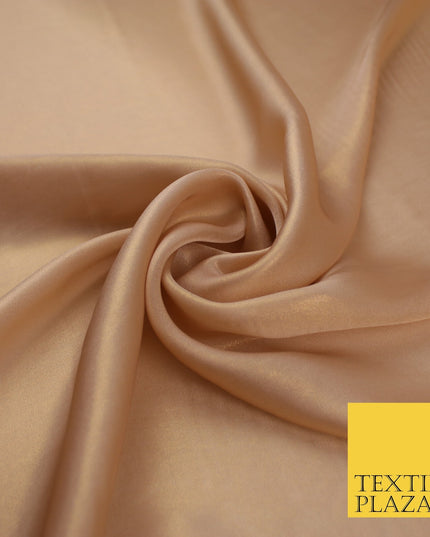 36 COLOURS - Fine Silky Metallic Foil Shimmer Satin Georgette Dress Fabric Drape