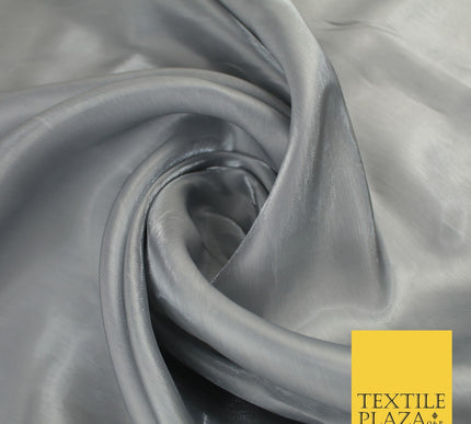 8 COLOURS Soft Glazed Shimmer Sheer Woven Polyester Satin Organza Feel Fabric
