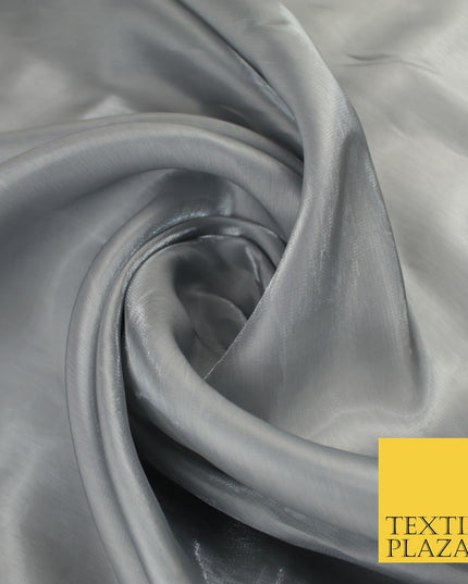 8 COLOURS Soft Glazed Shimmer Sheer Woven Polyester Satin Organza Feel Fabric