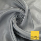 8 COLOURS Soft Glazed Shimmer Sheer Woven Polyester Satin Organza Feel Fabric