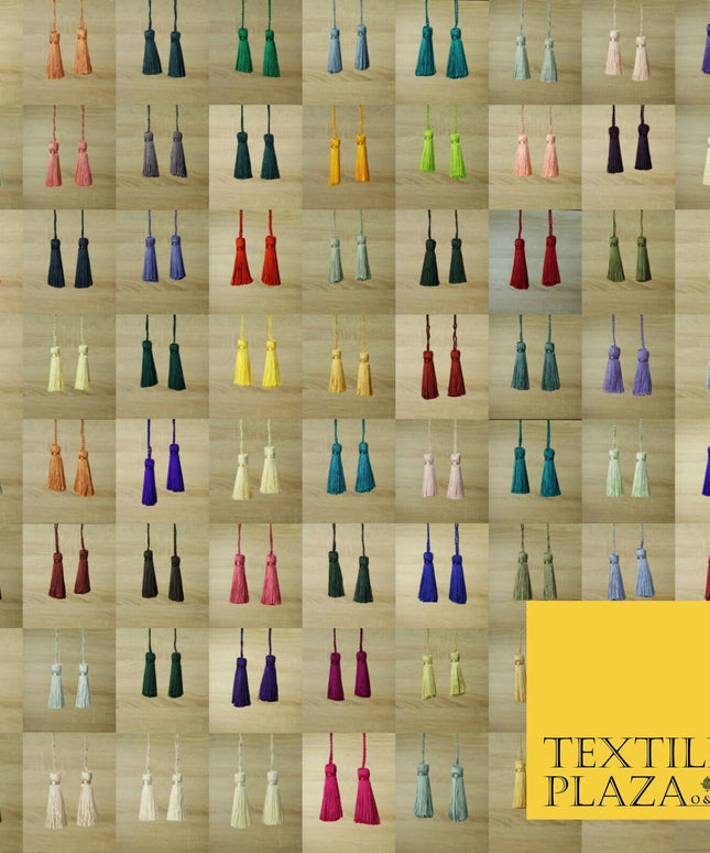 70 COLOURS Luxury Silk Soft Thread Tassels Latkans Cushion Sewing Craft Curtains