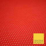 Spotted Polka PIN DOT Printed Poly Cotton Fabric Polycotton Dress Mask 6 COLOURS