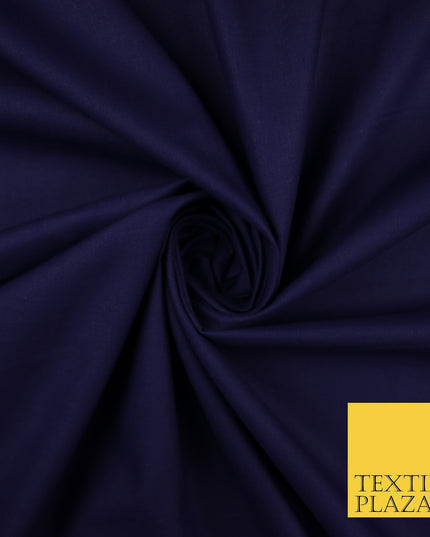 30 COLOURS - Plain Smooth Cotton Square Soft Fabric Dress Material Decor 56"