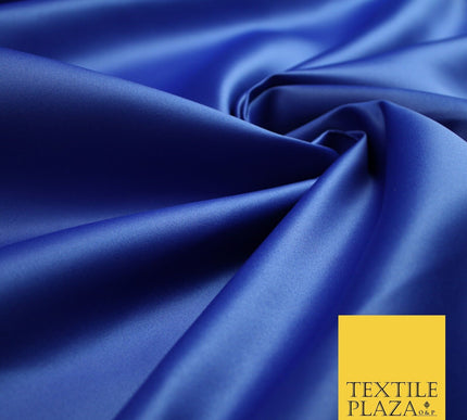 46 COLOURS Premium Plain Smooth Heavy Matt Duchess Bridal Satin Fabric Dress 60"