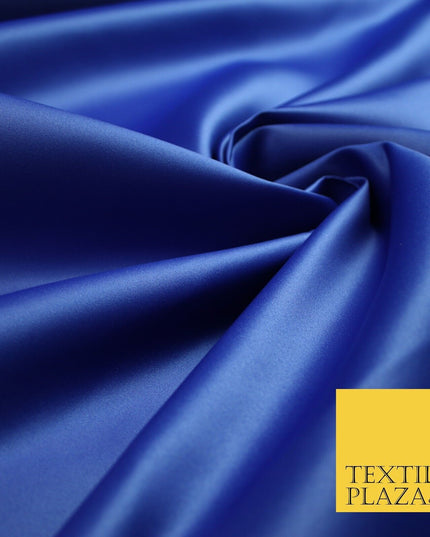 46 COLOURS Premium Plain Smooth Heavy Matt Duchess Bridal Satin Fabric Dress 60"