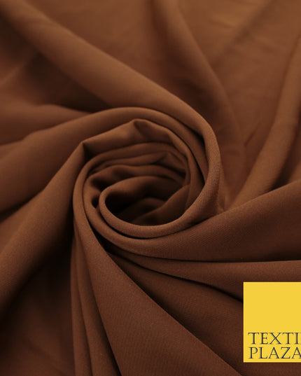 3 COLOURS Plain Soft Smooth Heavy Georgette Chiffon Sheer Dress Fabric 48" Wide
