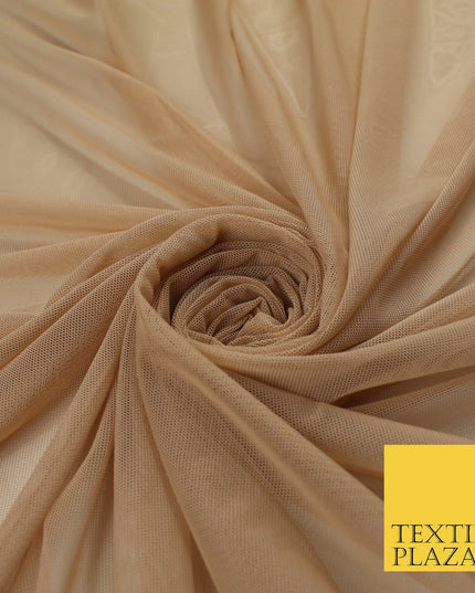 12 COLOURS Soft Power Mesh 4 Way Stretch Net Dress Dance Lingerie Fabric 58"