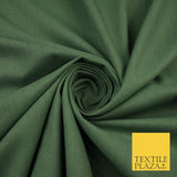 OVER 20 COLOURS - Plain Soft LINEN LOOK 100% Polyester Fabric Dress Craft 54"
