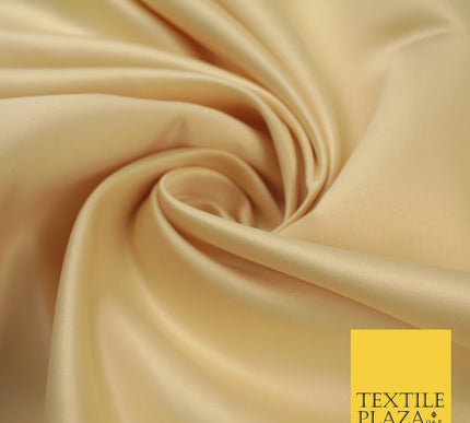 46 COLOURS Premium Plain Smooth Heavy Matt Duchess Bridal Satin Fabric Dress 60"