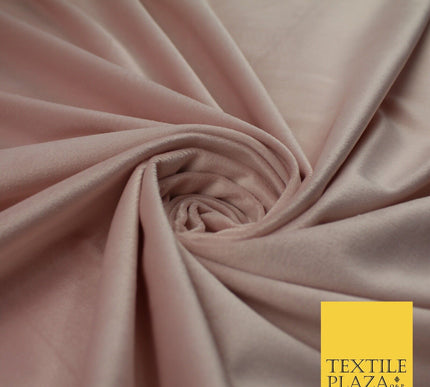 17 COLOURS - LUXURY Plush Plain Stretch Velvet Velour Fabric Material Craft 59"