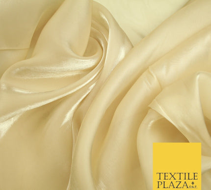 22 COLOURS - Soft Crystal Organza Shimmer Sheer Voile Draping Veil Dress Fabric