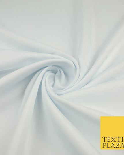 16 COLOURS - Plain Soft Smooth Crisp 100% Polyester Dress Fabric Suiting Craft