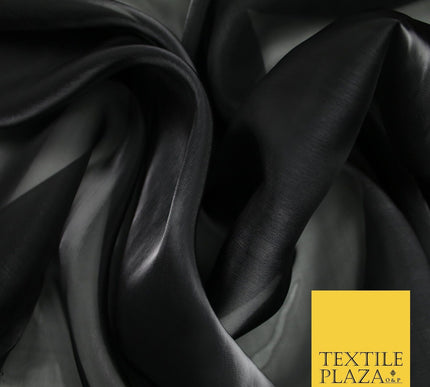 22 COLOURS - Soft Crystal Organza Shimmer Sheer Voile Draping Veil Dress Fabric