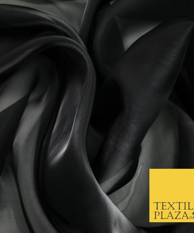 22 COLOURS - Soft Crystal Organza Shimmer Sheer Voile Draping Veil Dress Fabric