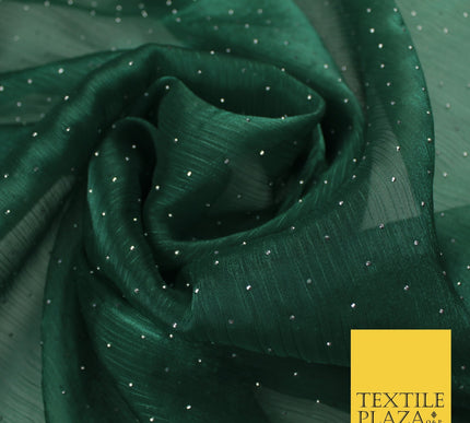 13 COLOURS Premium Dew Drop Crush Organza Bridal Wedding Dance Dress Fabric 57"
