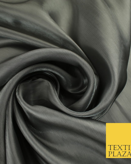 8 COLOURS Soft Glazed Shimmer Sheer Woven Polyester Satin Organza Feel Fabric