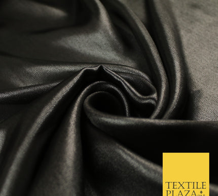 36 COLOURS - Fine Silky Metallic Foil Shimmer Satin Georgette Dress Fabric Drape