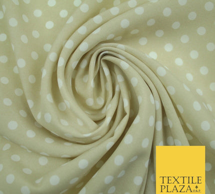 5mm Small Polka Dot Spot Printed Crepe Spotted Dotted Polyester Dress Fabric 58"