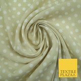 5mm Small Polka Dot Spot Printed Crepe Spotted Dotted Polyester Dress Fabric 58"