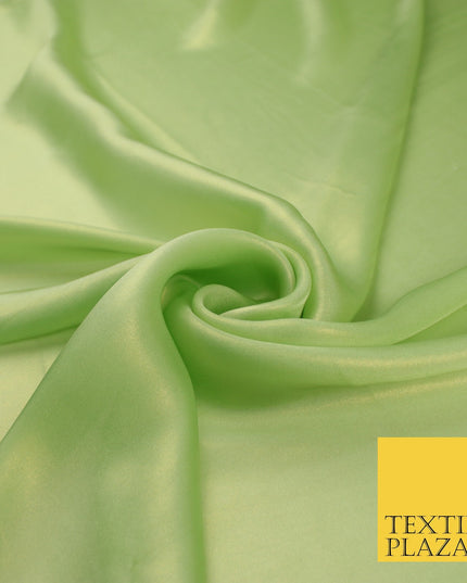 36 COLOURS - Fine Silky Metallic Foil Shimmer Satin Georgette Dress Fabric Drape