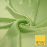 36 COLOURS - Fine Silky Metallic Foil Shimmer Satin Georgette Dress Fabric Drape