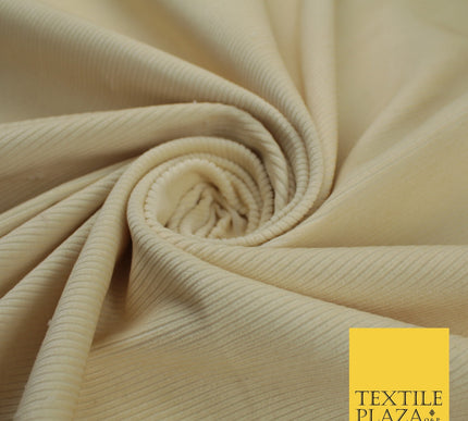 Ecru Stone 14 Wale Needlecord Corduroy Fabric Dress Upholstery 60" 10421