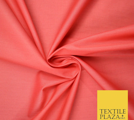 PREMIUM POPLIN 100% PURE COTTON SOLID PLAIN DYED FABRIC DRESS CRAFT MATERIAL 59"