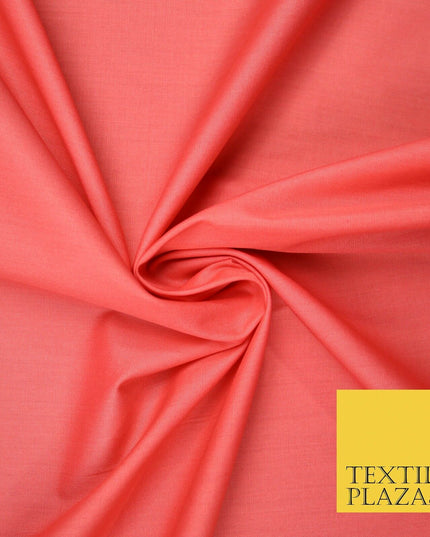 PREMIUM POPLIN 100% PURE COTTON SOLID PLAIN DYED FABRIC DRESS CRAFT MATERIAL 59"