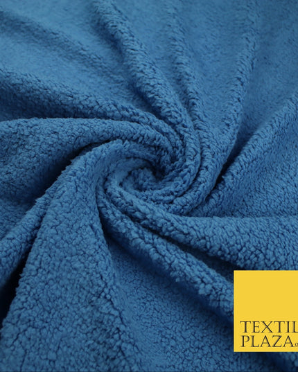 3 COLOURS - Premium Soft Faux SHERPA Fleece Fabric Material - 320GSM - 60"