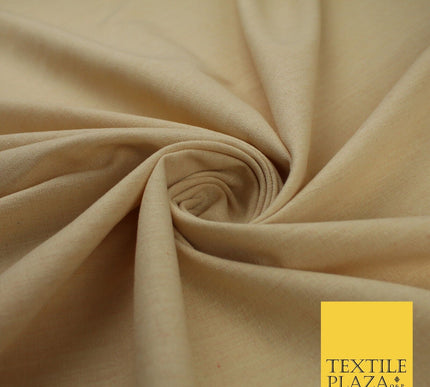 OVER 20 COLOURS - Plain Soft LINEN LOOK 100% Polyester Fabric Dress Craft 54"