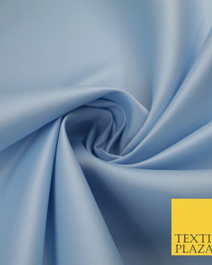 46 COLOURS Premium Plain Smooth Heavy Matt Duchess Bridal Satin Fabric Dress 60"