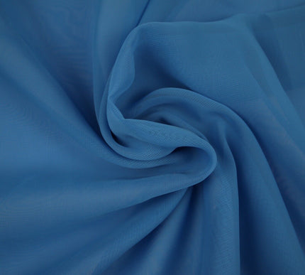 OVER 25 COLOURS Premium Plain Dyed Chiffon Fine Soft Georgette Dress Sari Fabric
