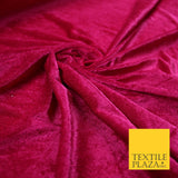 OVER 25 COLOURS Soft Plain Stretch Velvet Velour Fabric Material Dress Craft 58"
