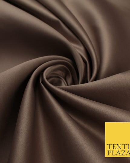 46 COLOURS Premium Plain Smooth Heavy Matt Duchess Bridal Satin Fabric Dress 60"