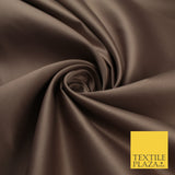 46 COLOURS Premium Plain Smooth Heavy Matt Duchess Bridal Satin Fabric Dress 60"