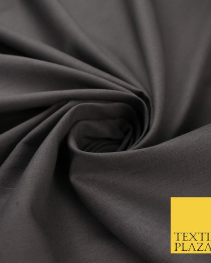 30 COLOURS - Plain Smooth Cotton Square Soft Fabric Dress Material Decor 56"