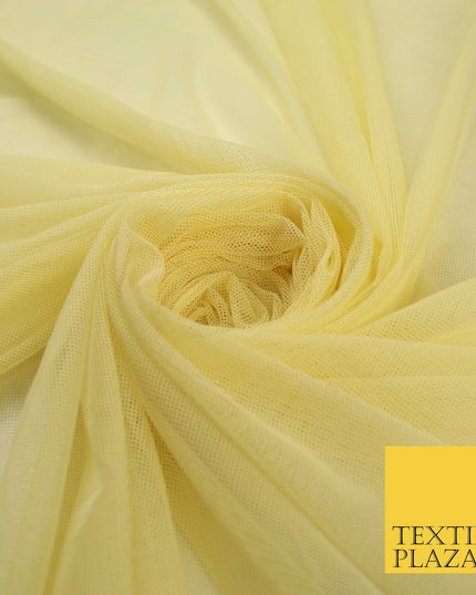 12 COLOURS Soft Power Mesh 4 Way Stretch Net Dress Dance Lingerie Fabric 58"