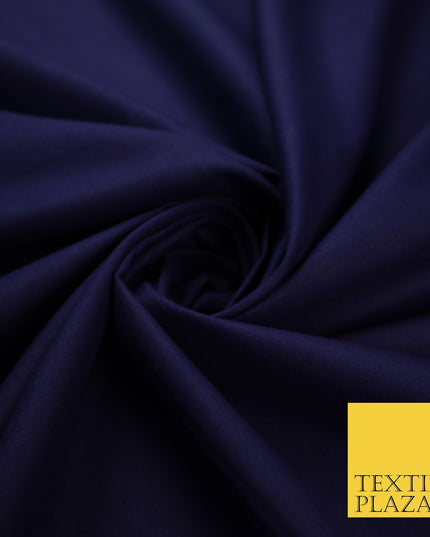 30 COLOURS - Plain Smooth Cotton Square Soft Fabric Dress Material Decor 56"