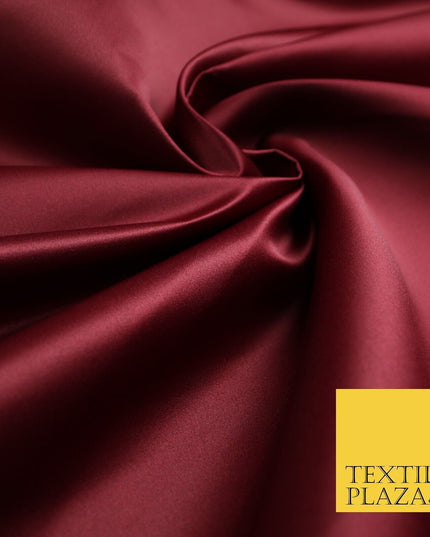 46 COLOURS Premium Plain Smooth Heavy Matt Duchess Bridal Satin Fabric Dress 60"