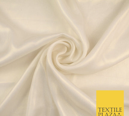 36 COLOURS - Fine Silky Metallic Foil Shimmer Satin Georgette Dress Fabric Drape