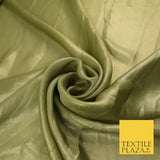 36 COLOURS - Fine Silky Metallic Foil Shimmer Satin Georgette Dress Fabric Drape
