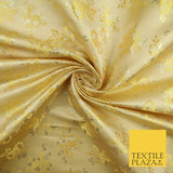 Double Flower Bouquet Design Chinese Brocade Satin Embroidered Dress Fabric 44"
