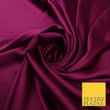 OVER 30 COLOURS Fine Silky Smooth Liquid Sateen Satin Dress Fabric Drape Lining