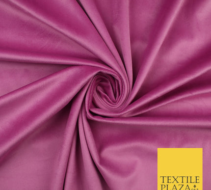 17 COLOURS - LUXURY Plush Plain Stretch Velvet Velour Fabric Material Craft 59"
