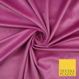 17 COLOURS - LUXURY Plush Plain Stretch Velvet Velour Fabric Material Craft 59"