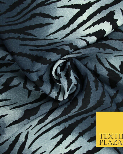 Mix Floral Animal Abstract Printed Fine Crepe Polyester Summer Dress Fabric 58"